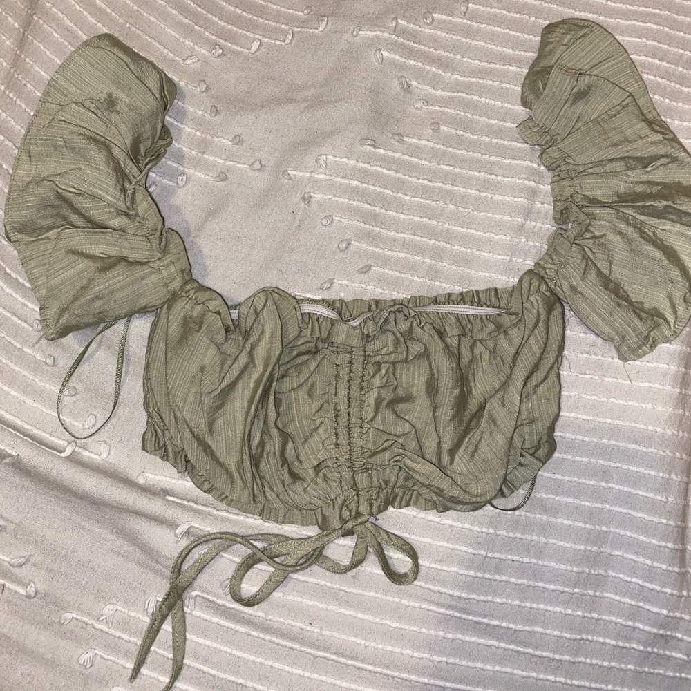 Off the shoulder crop top